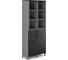 Шкаф распашной Kobor HR/3/3-90/40/M aluminum/wood 222005 1