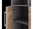 Шкаф распашной Kobor HR/3/3-90/60/M aluminum/natural 221134 3