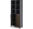 Шкаф распашной Kobor HR/3/3-90/60/M graphite/charlston 221129 2
