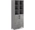 Шкаф распашной Kobor HR/3/3-90/40/M aluminum/chicago 222002 1