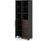 Шкаф распашной Kobor HR/3/3-90/60/M black/charlston 221121 2
