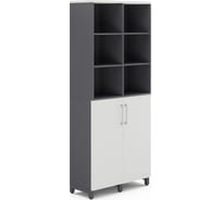 Шкаф распашной Kobor HR/3/3-90/40/M graphite/premium 221122
