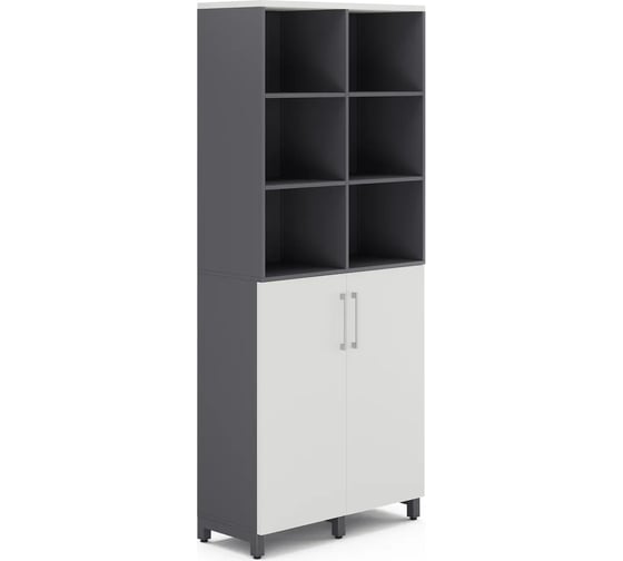 Шкаф распашной Kobor HR/3/3-90/40/M graphite/premium 221122