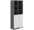 Шкаф распашной Kobor HR/3/3-90/40/M graphite/premium 221122 1