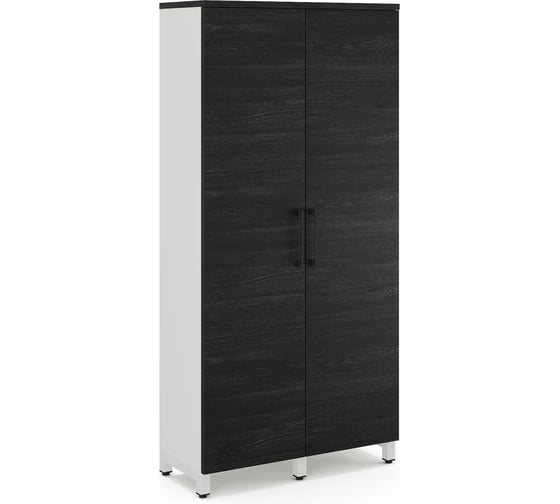 Шкаф распашной Kobor HR/5-90/40/M white/wood 221980