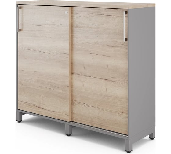 Шкаф-купе Kobor HK/3-120/40/M aluminum/natural 220961