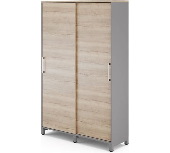 Шкаф-купе Kobor HK/5-120/60/M aluminum/natural 221075
