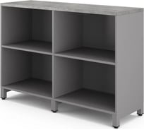 Шкаф открытый Kobor HO/2-120/40/M aluminum/chicago 221822