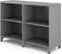 Шкаф открытый Kobor HO/2-120/40/M aluminum/chicago 221822 1