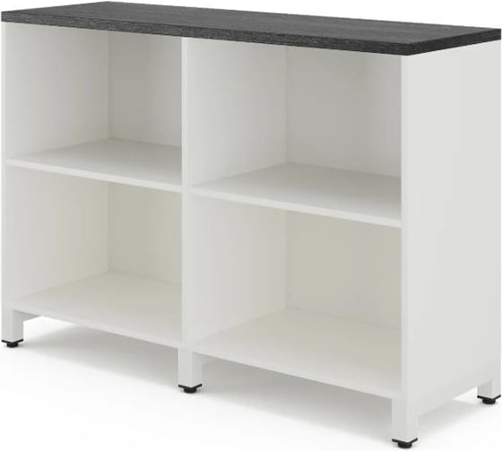 Шкаф открытый Kobor HO/2-120/40/M white/wood 221840