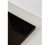 Столешница из искусственного камня для кухни и ванной BNV 2000x600x12 мм, глянцевая, черный гранит СТ_2000х600х12_чер
