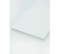 Столешница из искусственного камня BNV 120см х 55см х 1.2см для кухни ванной, глянцевая поверхность, белый гранит СТ_1200х550х12_сер