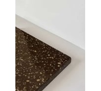 Столешница из искусственного камня BNV 110см х 50см х 1.2см для кухни ванной, коричневый mocha с вкраплениями СТ_1100х500х12_G074