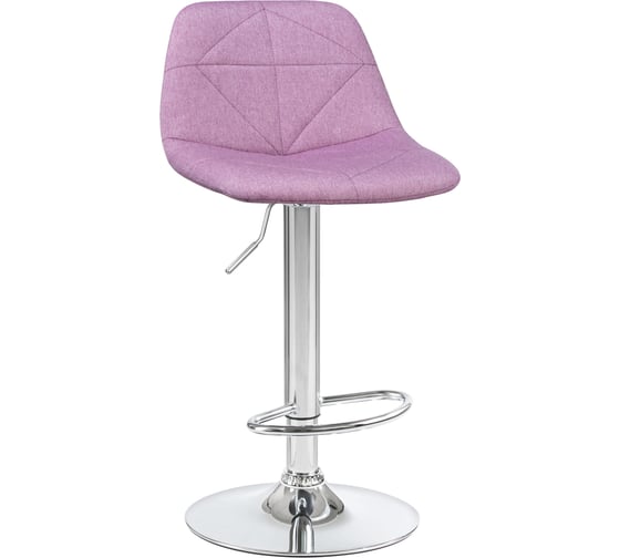 Стул барный DOBRIN DINA фиолетовый, основание хром, комплект 2 шт. LM-2035-N_CH-M_TT-purple