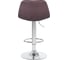 Стул барный DOBRIN DINA коричневый, основание хром, комплект 2 шт. LM-2035-N_CH-M_TT-brown 3