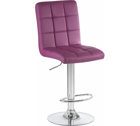 Стул барный DOBRIN KRUGER фиолетовый, основание хром, комплект 2 шт. LM-5009-N_CH-M_EL-purple