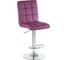 Стул барный DOBRIN KRUGER фиолетовый, основание хром, комплект 2 шт. LM-5009-N_CH-M_EL-purple 1