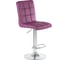 Стул барный DOBRIN KRUGER фиолетовый, основание хром, комплект 2 шт. LM-5009-N_CH-M_EL-purple 2