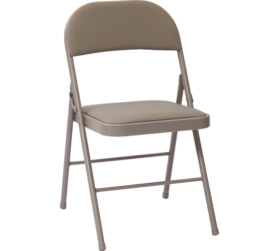 Стул складной со спинкой ASCONNECT мягкий, бежевый, комплект 4 шт. AS-Klappstuhl-modell1311-Beige-4
