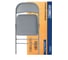 Стул складной со спинкой ASCONNECT мягкий, серый, комплект 4 шт. AS-Klappstuhl-modell1311-Grey-4 9