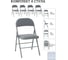 Стул складной со спинкой ASCONNECT мягкий, серый, комплект 4 шт. AS-Klappstuhl-modell1311-Grey-4 1
