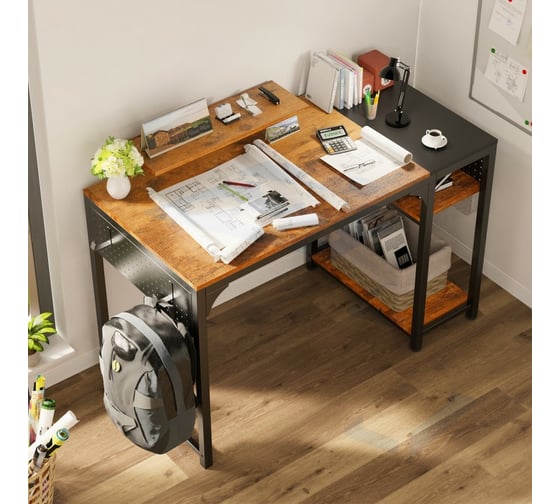 Письменный стол для компьютера EUREKA Brown ZX-SS120B-RBB