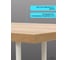 Стол кухонный Абботт Омни 117х77х76, цвет дуб Сонома/белый TLU-12-oak/wh 3