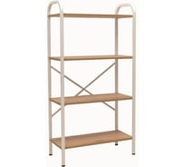Стеллаж Абботт СофтФорм, белый/дуб SL-SS60-wh/oak