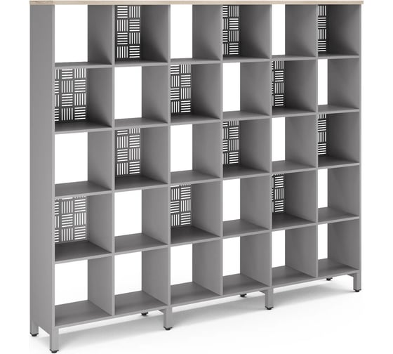 Стеллажная система Kobor SQ-5X6 aluminum/natural 220473