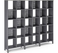 Стеллажная система Kobor SQ-5X6 graphite/chicago 221558