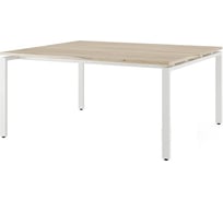 Стол офисный Kobor  P/2-160/160 white/natural 216218