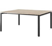 Стол офисный Kobor  P/2-160/120 black/natural 215892