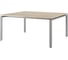 Стол офисный Kobor P/2-160/140 aluminum/natural 216107 1
