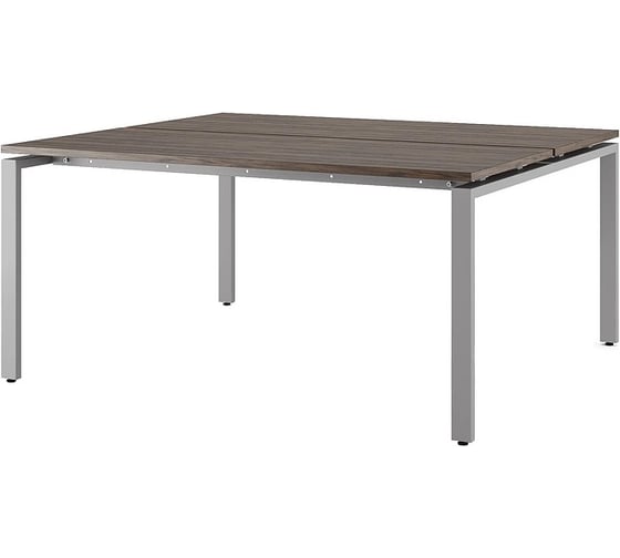 Стол офисный Kobor  P/2-160/120 aluminum/charlston 216121