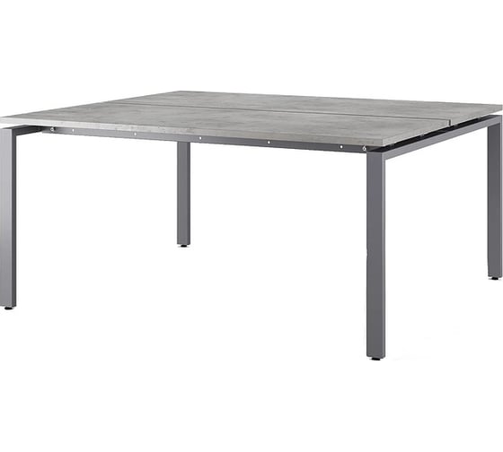 Стол офисный Kobor  P/2-180/140 graphite/chicago 215962