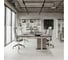 Стол офисный Kobor P/2-160/140 white/chicago 216169 2