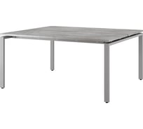 Стол офисный Kobor  P/2-160/160 aluminum/chicago 216072