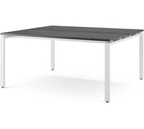 Стол офисный Kobor  P/2-160/160 white/wood 216197