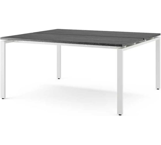 Стол офисный Kobor  P/2-180/160 white/wood 216198