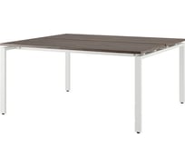 Стол офисный Kobor  P/2-180/160 white/charlston 216240