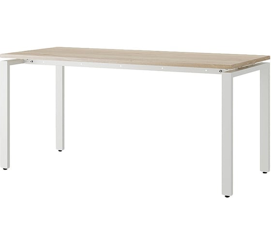 Стол офисный Kobor  P-120/80 white/natural 210392