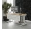 Стол офисный Kobor T-160/80 white/natural 212890 2