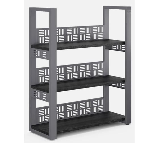 Стеллаж открытый Kobor SО3-100/36 graphite/wood 221325