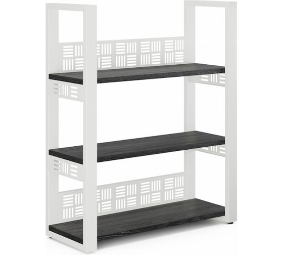 Стеллаж открытый Kobor SО3-100/36 white/wood 221347