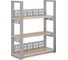 Стеллаж открытый Kobor SО3-80/36 aluminum/natural 220156 1