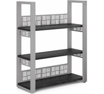 Стеллаж открытый Kobor SО3-80/36 aluminum/wood 221335