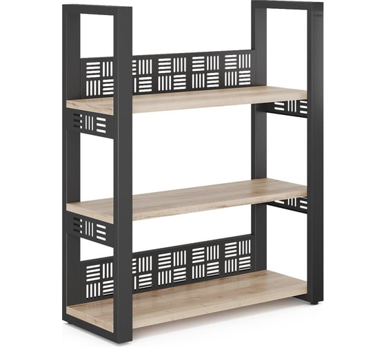 Стеллаж открытый Kobor SО3-60/36 black/natural 220125