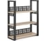 Стеллаж открытый Kobor SО3-60/36 black/natural 220125 1