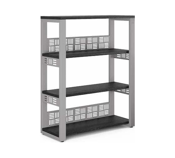 Стеллаж открытый Kobor ST3-80/36 aluminum/wood 221379