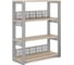 Стеллаж открытый Kobor ST3-80/36 aluminum/natural 220216 1